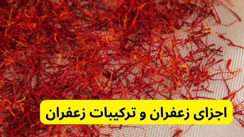 اجزای زعفران و ترکیبات زعفران