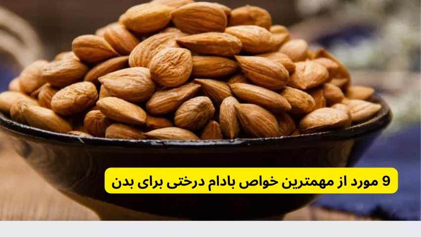 9 مورد از مهمترین خواص بادام درختی برای بدن