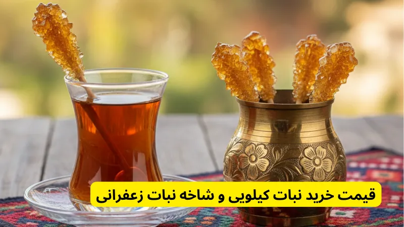 قیمت خرید نبات کیلویی و شاخه نبات زعفرانی خرید نبات شاخه ای و قمیت نبات زعفرانی