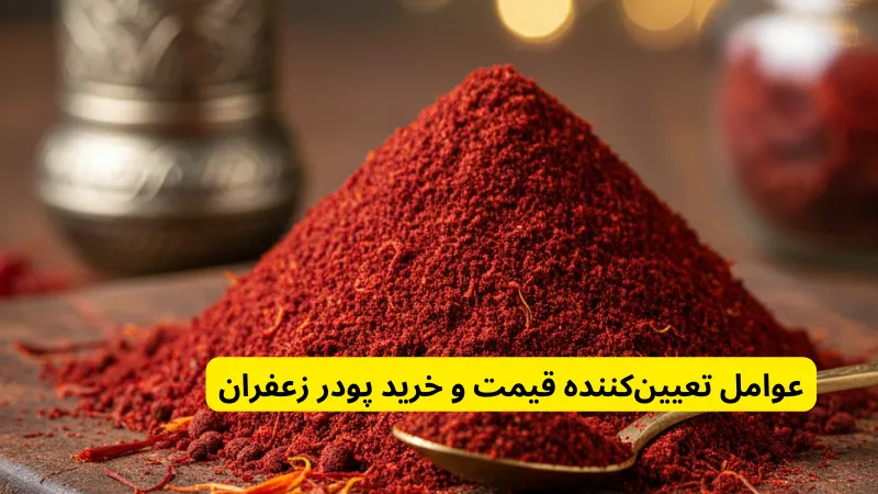قیمت و خرید پودر زعفران قائنات عوامل تعیینکننده قیمت و خرید پودر زعفران